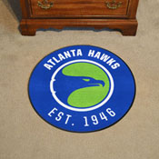 NBA Retro Atlanta Hawks Roundel Rug - 27in. Diameter, AGS-35207