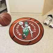 NBA Retro Boston Celtics Basketball Rug - 27in. Diameter, 35238