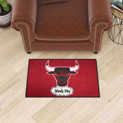 NBA Retro Chicago Bulls Starter Mat Accent Rug - 19in. x 30in., AGS-35248