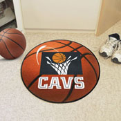 NBA Retro Cleveland Cavaliers Basketball Rug - 27in. Diameter, 35262