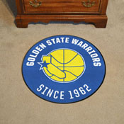 NBA Retro Golden State Warriors Roundel Rug - 27in. Diameter, 35291