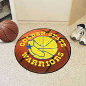 NBA Retro Golden State Warriors Basketball Rug - 27in. Diameter, 35295