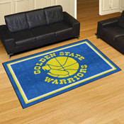 NBA Retro Golden State Warriors 5ft. x 8 ft. Plush Area Rug, 35296