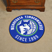 NBA Retro Minnesota Timberwolves Roundel Rug - 27in. Diameter, 35331