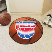 NBA Retro New Jersey Nets Basketball Rug - 27in. Diameter, 35343
