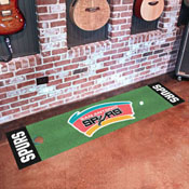 NBA Retro San Antonio Spurs Putting Green Mat - 1.5ft. x 6ft., 35389