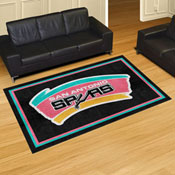NBA Retro San Antonio Spurs 5ft. x 8 ft. Plush Area Rug, 35392