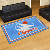 NBA Retro San Diego Clippers 5ft. x 8 ft. Plush Area Rug, 35400