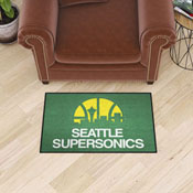 NBA Retro Seattle Supersonics Starter Mat Accent Rug - 19in. x 30in., AGS-35401