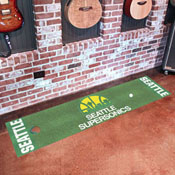 NBA Retro Seattle Supersonics Putting Green Mat - 1.5ft. x 6ft., 35405