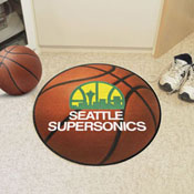 NBA Retro Seattle Supersonics Basketball Rug - 27in. Diameter, 35407