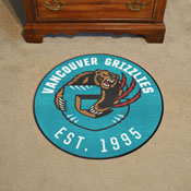 NBA Retro Vancouver Grizzlies Roundel Rug - 27in. Diameter, 35427