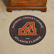 NHLRETRO Atlanta Flames Hockey Puck Rug - 27in. Diameter, 35435