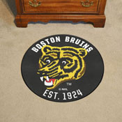 Retro NHL Boston Bruins Roundel Rug - 27in. Diameter, AGS-35441