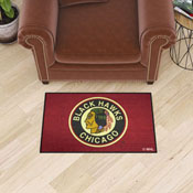 NHLRETRO Chicago Blackhawks Starter Mat Accent Rug - 19in. x 30in., 35461