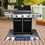 NHLRETRO Colorado Rockies Vinyl Grill Mat - 26in. x 42in., 35471