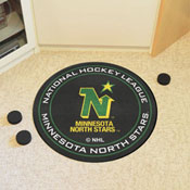 NHLRETRO Minnesota North Stars Hockey Puck Rug - 27in. Diameter, 35526