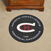 NHLRETRO Montreal Canadiens Hockey Puck Rug - 27in. Diameter, 35533