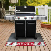 NHLRETRO New Jersey Devils Vinyl Grill Mat - 26in. x 42in., 35548