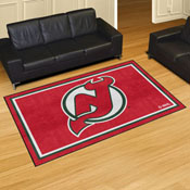 NHLRETRO New Jersey Devils 5ft. x 8 ft. Plush Area Rug, 35551