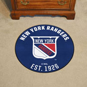 NHLRETRO New York Rangers Roundel Rug - 27in. Diameter, 35553