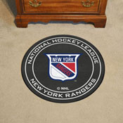 NHLRETRO New York Rangers Hockey Puck Rug - 27in. Diameter, 35554