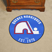 NHLRETRO Quebec Nordiques Roundel Rug - 27in. Diameter, 35574