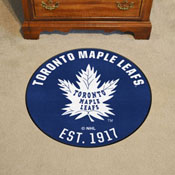 NHLRETRO Toronto Maple Leafs Roundel Rug - 27in. Diameter, 35588