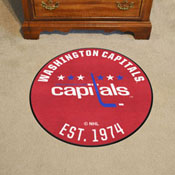 NHLRETRO Washington Capitals Roundel Rug - 27in. Diameter, 35602