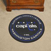 NHLRETRO Washington Capitals Hockey Puck Rug - 27in. Diameter, 35603