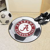 Alabama Crimson Tide Soccer Ball Rug, Round Logo - 27in. Diameter, 35628