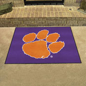 Clemson Tigers All-Star Rug, Purple - 34 in. x 42.5 in., 35654