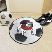 Georgia Bulldogs Soccer Ball Rug - 27in. Diameter, 35699
