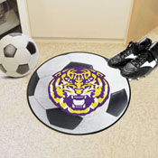 LSU Tigers Soccer Ball Rug - 27in. Diameter, 35747