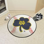 Notre Dame Fighting Irish Baseball Rug, Clover Logo - 27in. Diameter, 35803