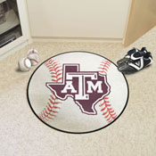 Texas A&M Aggies Baseball Rug - 27in. Diameter, 35858