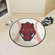 Arkansas Razorbacks Baseball Rug - 27in. Diameter, 35870
