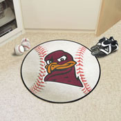 Virginia Tech Hokies Baseball Rug, Hokie Bird Logo - 27in. Diameter, 35930