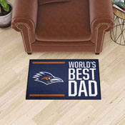 UTSA Roadrunners Starter Mat Accent Rug - 19in. x 30in. - Roadrunner Head Secondary Logo, 35962