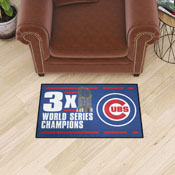 Chicago Cubs Dynasty Starter Mat Accent Rug - 19in. x 30in., 36030