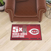 Cincinnati Reds Dynasty Starter Mat Accent Rug - 19in. x 30in., 36040