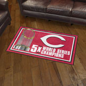 Cincinnati Reds Dynasty Plush Area Rug, AGS-36041
