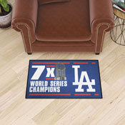 Los Angeles Dodgers Dynasty Starter Mat Accent Rug - 19in. x 30in., 36060
