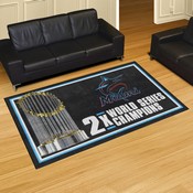 Miami Marlins Plush Area Rug Marlins Primary Logo 2x, AGS-36066