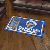 New York Mets Dynasty Plush Area Rug, AGS-36076