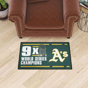Oakland Athletics Dynasty Starter Mat Accent Rug - 19in. x 30in., 36085