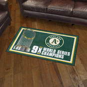 Oakland Athletics Dynasty Plush Area Rug, AGS-36086