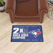 Toronto Blue Jays Dynasty Starter Mat Accent Rug - 19in. x 30in., 36113
