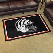 Cincinnati Bengals Plush Area Rug - Bengals Alternate Helmet Logo, AGS-36154
