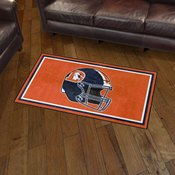 Denver Broncos Plush Area Rug - Broncos Alternate Helmet Logo, AGS-36174